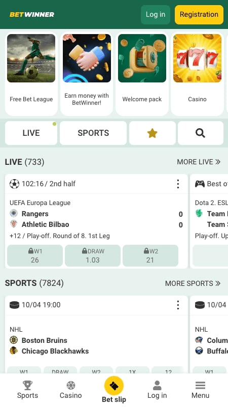 Descarga de la app BetWinner Argentina en Android — pantalla de instalación APK